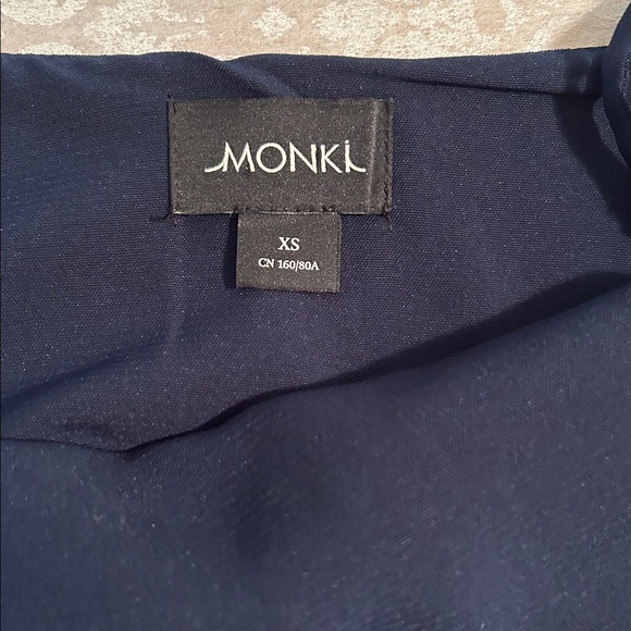 Monki ~ Dark Blue Tank Dress with Pockets - Picture 2 of 13